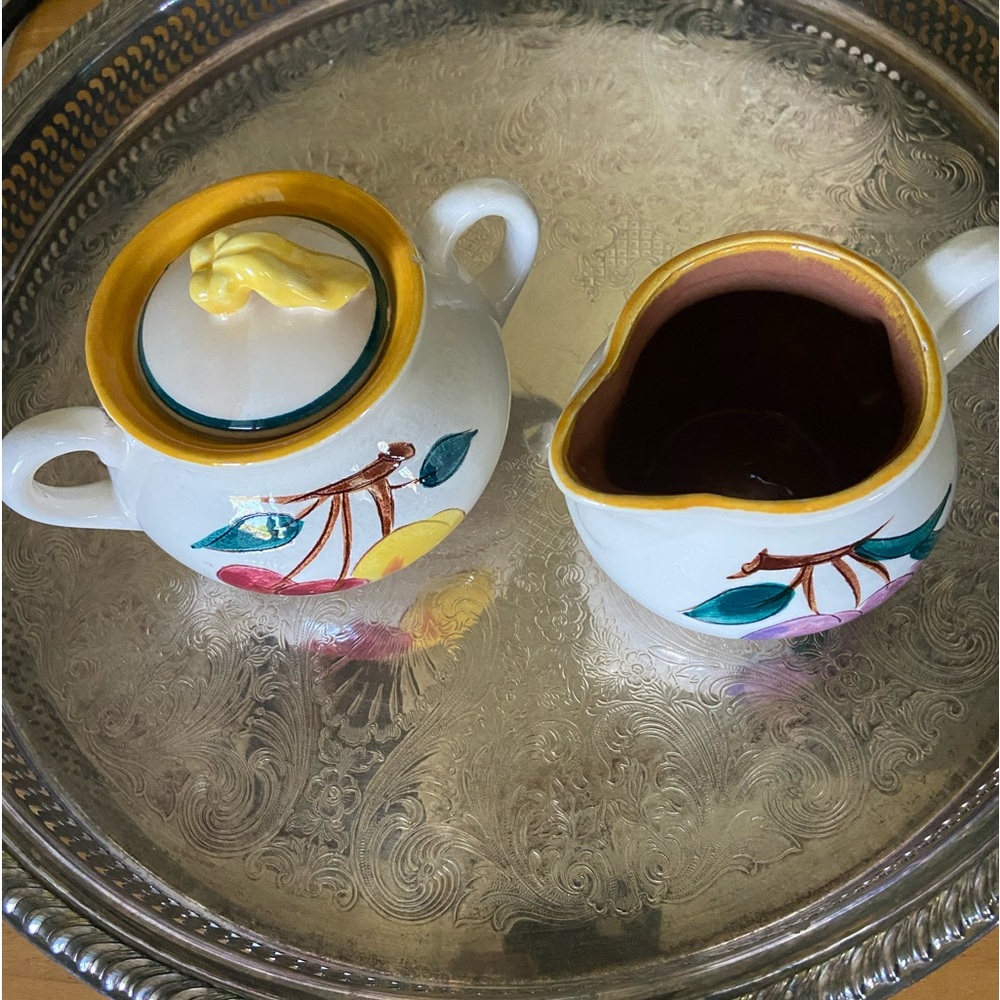 Sugar and gravy boat vintage USA